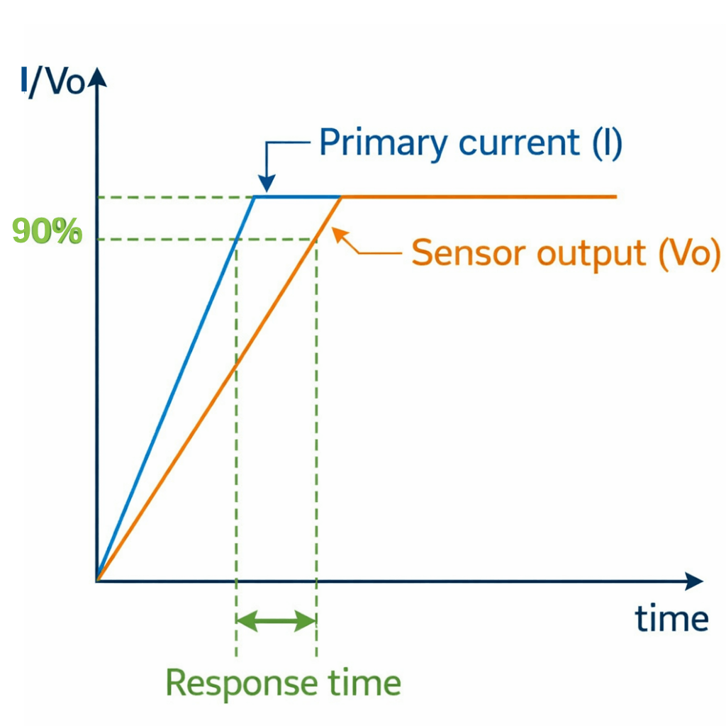 Dependence of output voltage Vo on the measured current