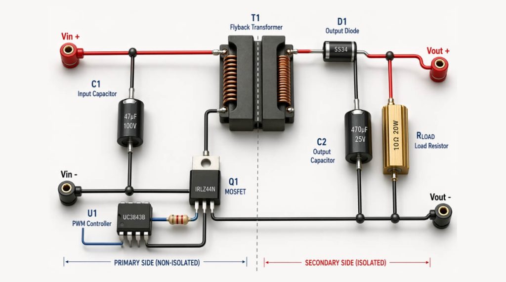 FLYBACK DC2DC Topology – Flyback Transformer