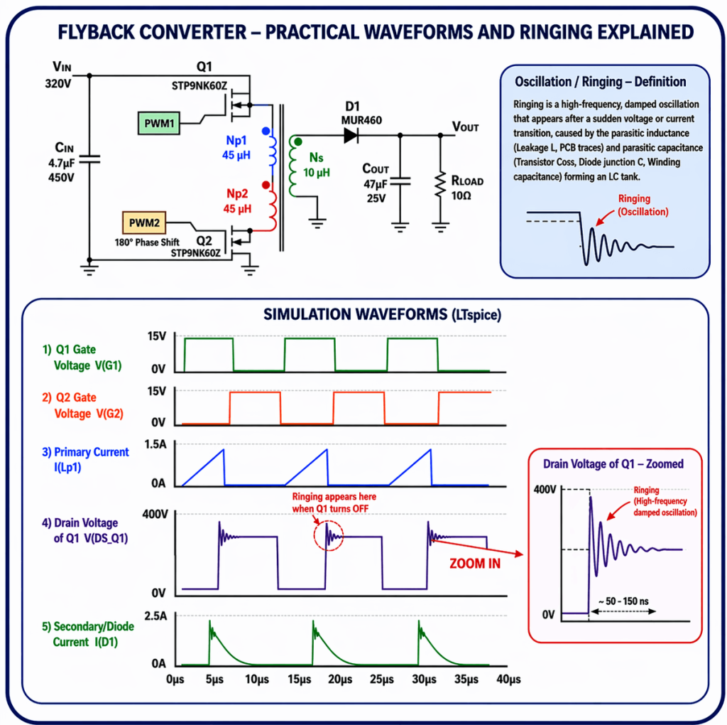 =FLYBACK Transformer integrated into a typical power supply circuit